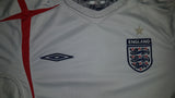 2005-06 England Home Shirt Size Medium (Long Sleeve) - Forever Football Shirts