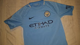 2017-18 Manchester City Home Shirt Size Medium - Toure Yaya #42 - Forever Football Shirts