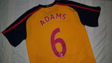 2008-09 Arsenal Away Shirt Size Medium - Adams #6 - Forever Football Shirts