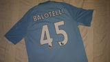 2010-11 Manchester City Home Shirt Size 40 - Balotelli #45 - Forever Football Shirts