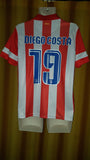 2013-14 Atletico Madrid Home Shirt Size Small - Diego Costa #19 - Forever Football Shirts