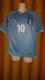2009 Italy Home Shirt (Confederations Cup) Size Medium - Roberto #10 - Forever Football Shirts