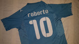 2009 Italy Home Shirt (Confederations Cup) Size Medium - Roberto #10 - Forever Football Shirts