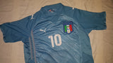 2009 Italy Home Shirt (Confederations Cup) Size Medium - Roberto #10 - Forever Football Shirts