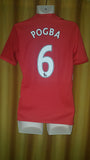 2016-17 Manchester United Home Shirt Size Small - Pogba #6 - Forever Football Shirts