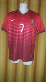 2014-15 Portugal Home Shirt Size Large - Ronaldo #7 - Forever Football Shirts
