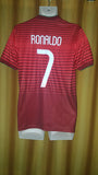 2014-15 Portugal Home Shirt Size Large - Ronaldo #7 - Forever Football Shirts