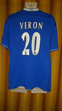 2003-05 Chelsea Home Shirt Size Large - Veron #20 (Signed Shirt) - Forever Football Shirts