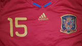 2009-10 Spain Home Shirt Size Medium – Sergio Ramos #15 - Forever Football Shirts