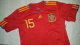 2009-10 Spain Home Shirt Size Medium – Sergio Ramos #15 - Forever Football Shirts