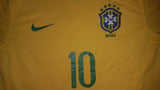 2007-09 Brazil Home Shirt Size Medium - Ronaldinho #10 - Forever Football Shirts