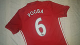 2016-17 Manchester United Home Shirt Size Small - Pogba #6 - Forever Football Shirts