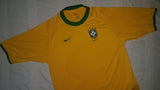 2000-01 Brazil Home Shirt Size Small - Forever Football Shirts