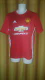 2016-17 Manchester United Home Shirt Size 15-16 Yrs - Ibrahimovic #9 - Forever Football Shirts