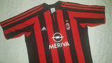 2003-04 AC Milan Home Shirt Size XL Boys - Forever Football Shirts