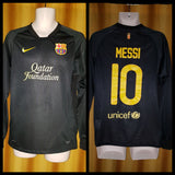 2011-12 Barcelona Away Shirt Size Small (Long Sleeve) - Messi #10 - Forever Football Shirts