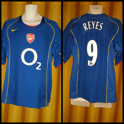 2004-05 Arsenal Home Shirt Size Large - Reyes #9 - Forever Football Shirts