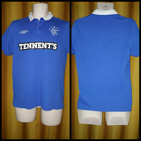 2010-11 Rangers Home Shirt Size Small - Forever Football Shirts