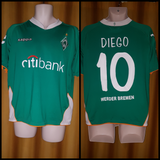 2007-08 Werder Bremen Home Shirt Size Medium - Diego #10 - Forever Football Shirts