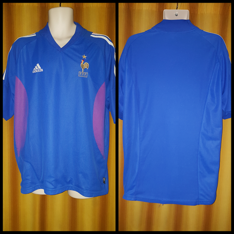 2002-03 France Home Shirt Size XL - Forever Football Shirts