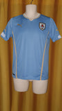 2014-15 Uruguay Home Shirt Size 32-34 - Suarez #9