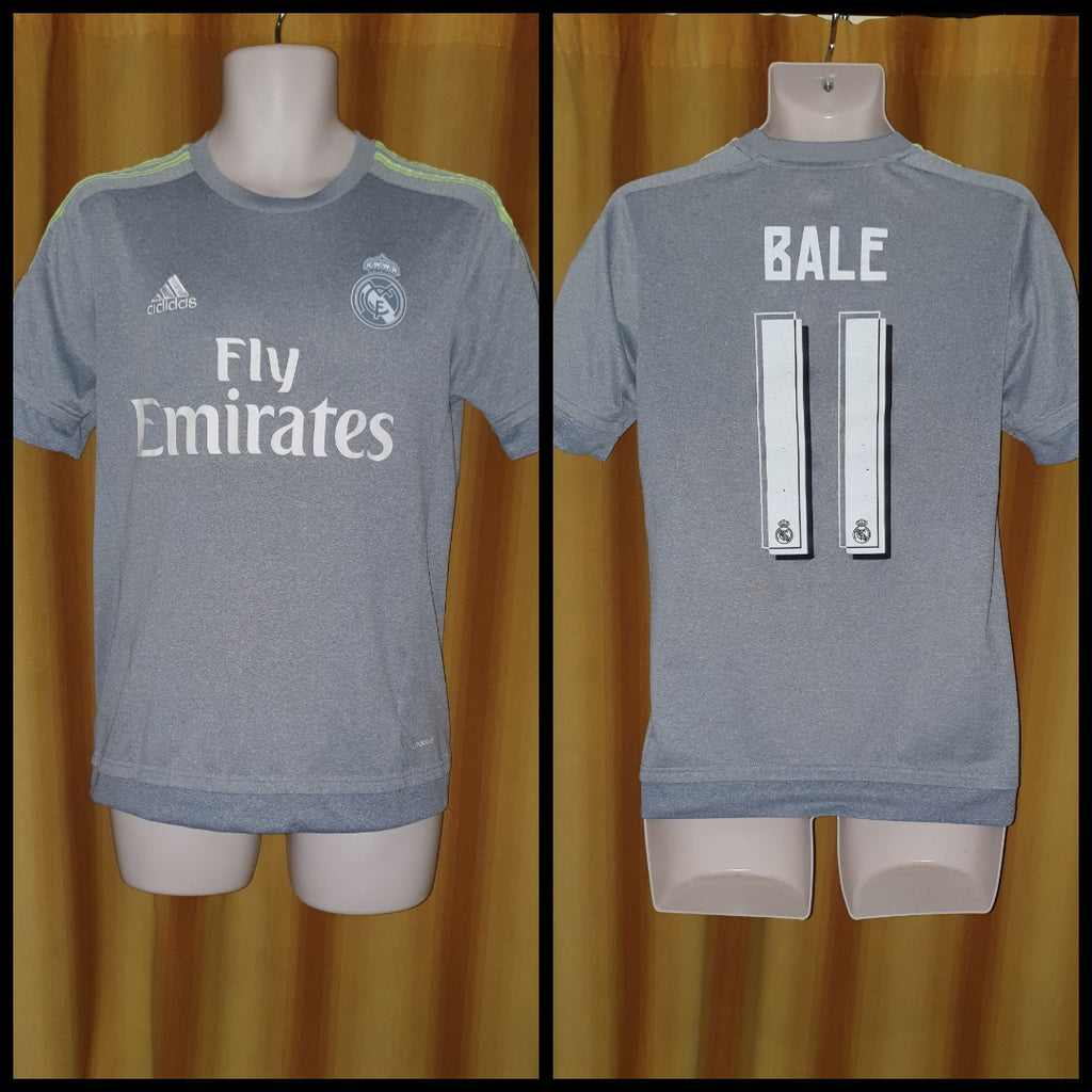 2015/16 Real Madrid Away Jersey #11 Bale Small Adidas Soccer LOS BLANCOS NEW