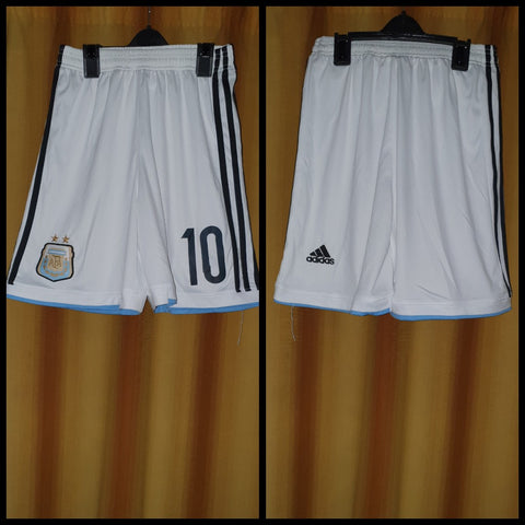 2013-14 Argentina Home Shorts Size Small - #10
