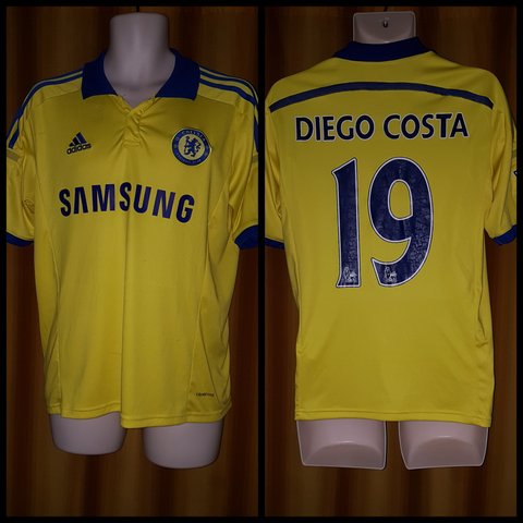 2014-15 Chelsea Away Shirt Size Medium - Diego Costa #19 - Forever Football Shirts