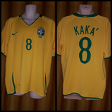 2007-09 Brazil Home Shirt Size XL - Kaka #8 - Forever Football Shirts