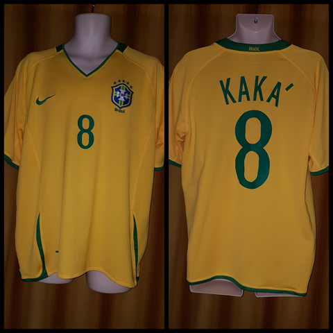 2007-09 Brazil Home Shirt Size XL - Kaka #8 - Forever Football Shirts