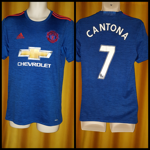 2016-17 Manchester United Away Shirt Size Small - Cantona #7 - Forever Football Shirts