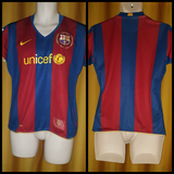 2007-08 Barcelona Home Shirt Size XL Boys - Forever Football Shirts