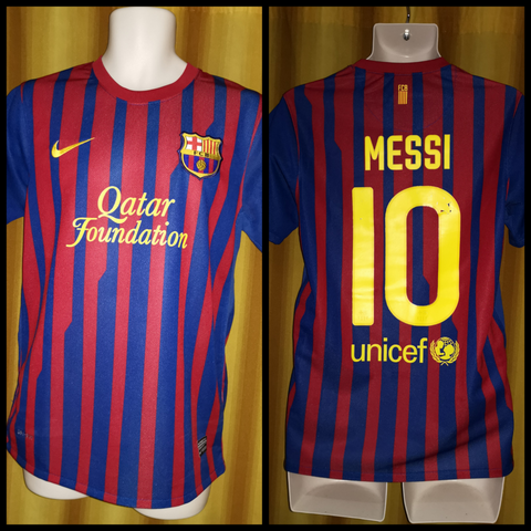 2011-12 Barcelona Home Shirt Size Small - Messi #10 - Forever Football Shirts