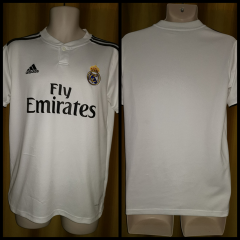 2018-19 Real Madrid Home Shirt Size Small - Forever Football Shirts