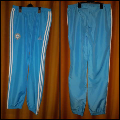 2015-16 Olympique de Marseille Anthem Track Pants Size 15-16 Yrs - Forever Football Shirts
