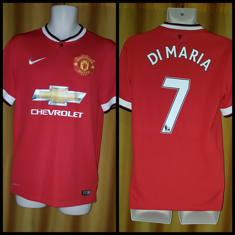 2014-15 Manchester United Home Shirt Size Small - Di Maria #7 - Forever Football Shirts