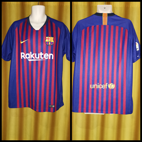 2018-19 Barcelona Home Shirt Size XL