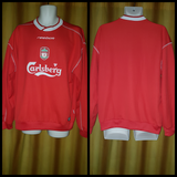 2002-04 Liverpool Training Sweatshirt Size Large - Forever Football Shirts