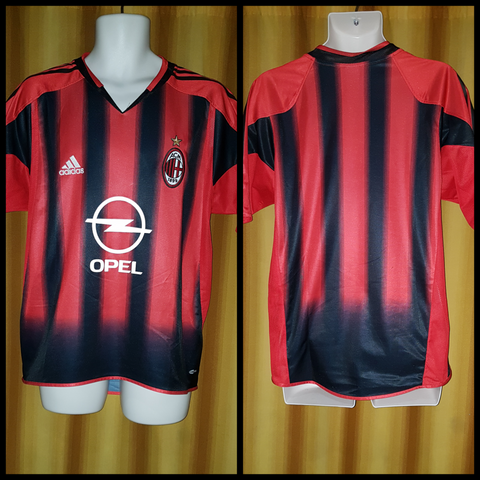 2004-05 AC Milan Home Shirt Size Medium - Forever Football Shirts