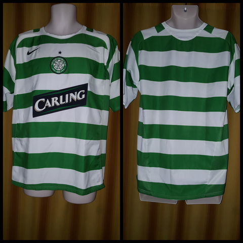 2005-07 Celtic Home Shirt Size Medium - Forever Football Shirts