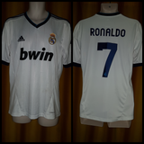 2012-13 Real Madrid Home Shirt Size Medium - Ronaldo #7 - Forever Football Shirts