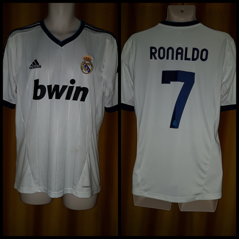 2012-13 Real Madrid Home Shirt Size Medium - Ronaldo #7 - Forever Football Shirts