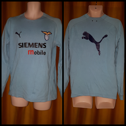2002-03 SS Lazio Training Sweatshirt Size Small - Forever Football Shirts