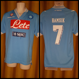 2012-13 Napoli Home Shirt Size Medium - Hamsik #7 - Forever Football Shirts