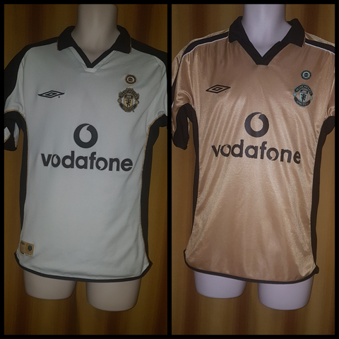 2001-02 Manchester United Centenary Away & 3rd Shirt Size Small - Forever Football Shirts