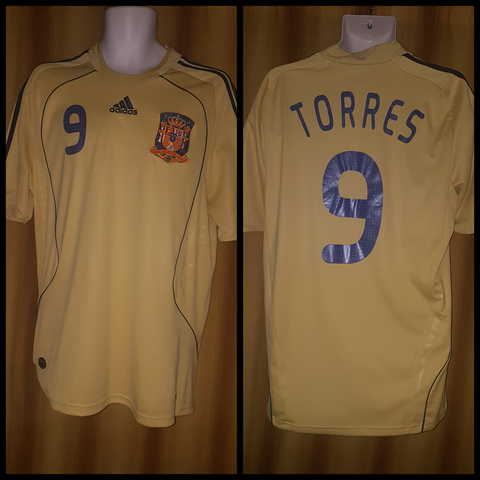 2007-09 Spain Away Shirt Size Large - Torres #9 - Forever Football Shirts