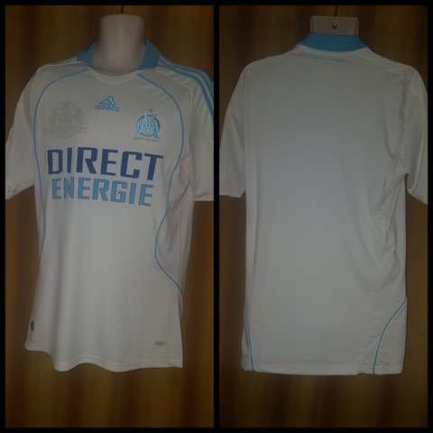 2008-09 Olympique de Marseille Home Shirt Size Medium - Forever Football Shirts