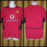 2002-04 Manchester United Home Shirt Size Medium - Forever Football Shirts