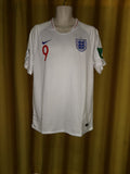 2018-19 England Home Shirt Size Extra Large - Kane #9