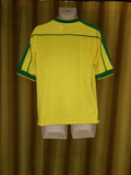 1998-00 Brazil Home Shirt Size Small